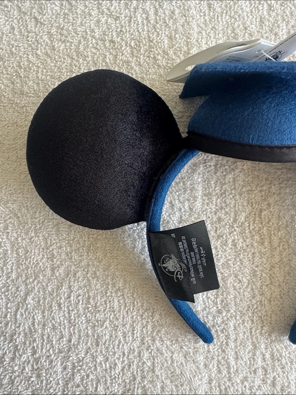 Disney Blue Graduation Class of 2026 Mickey Ear Headband with Gold Tassel